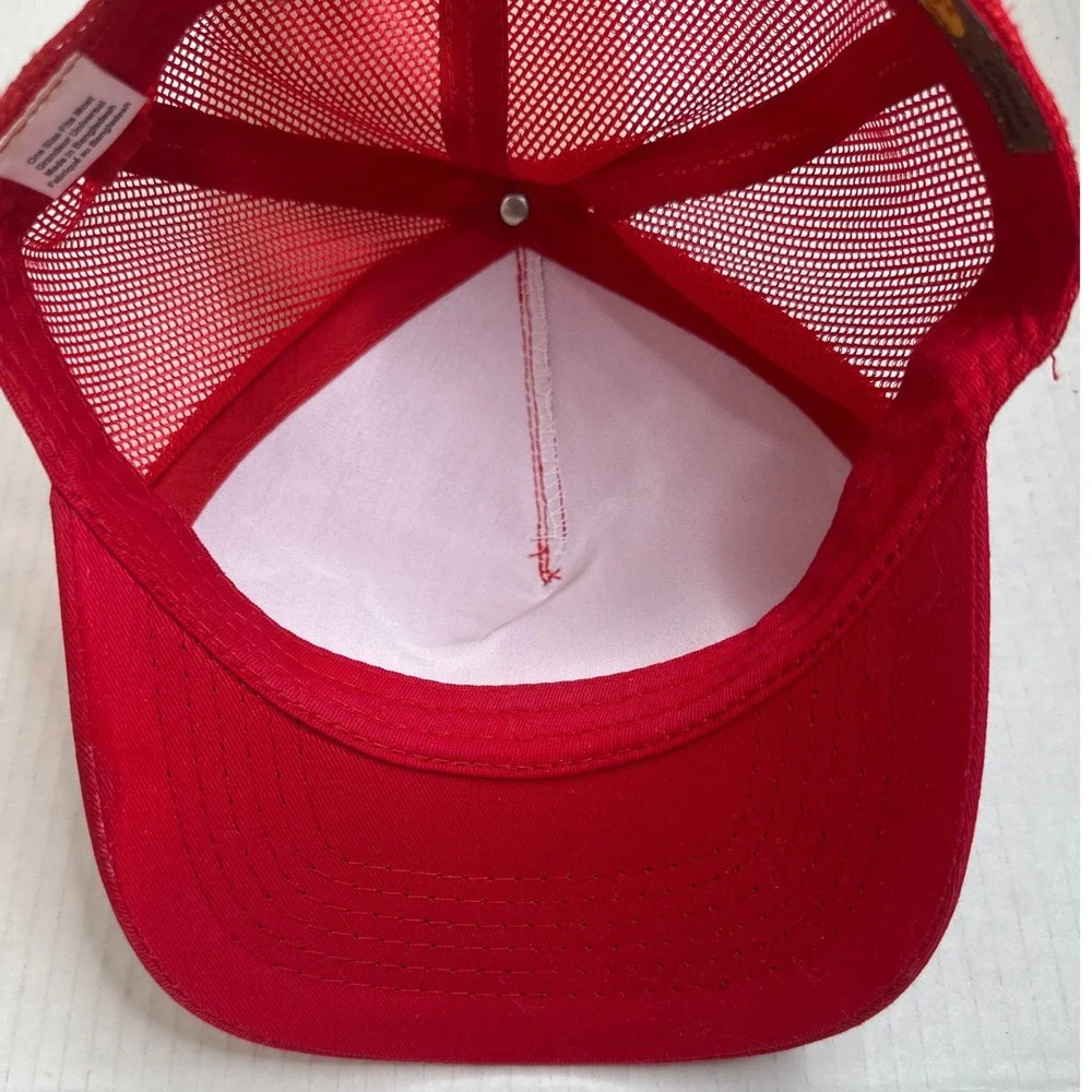 Bass Pro Shops Fishing Trucker Red Hat‎ Mesh Cap Adjustable SnapBack